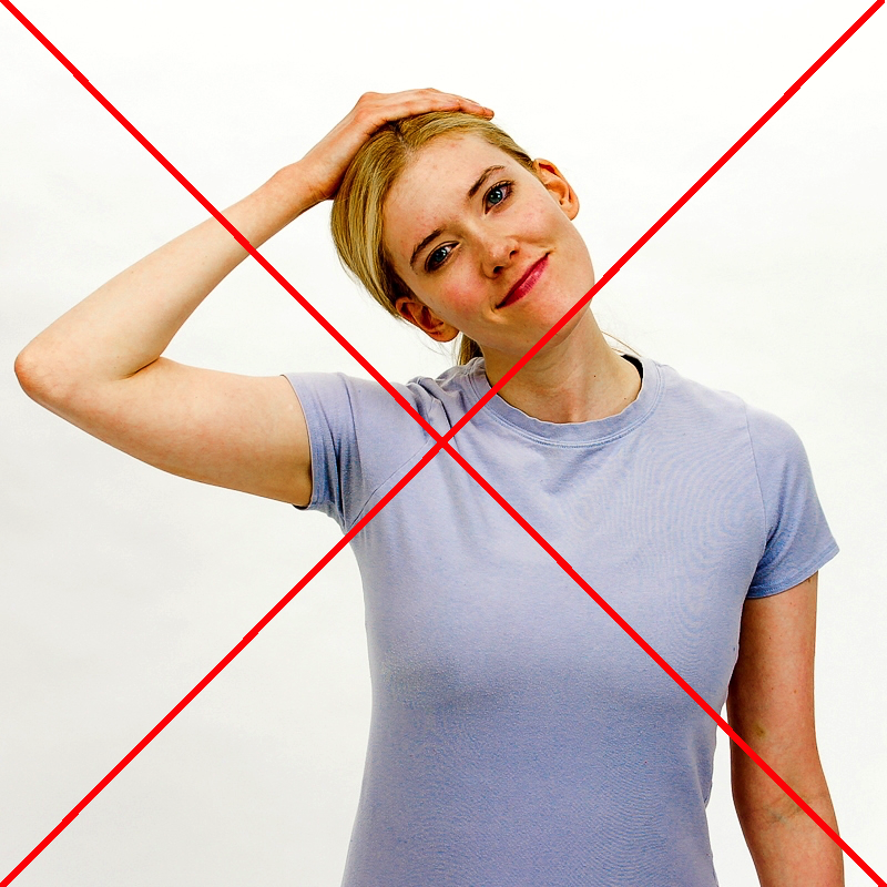 Fig. 4 – Stretching is NOT the solution to your problems!